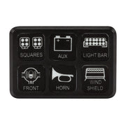 Universal 6 Gang LED Switch Panel System