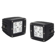 3" Square LED Light Kit With Harness, Pair